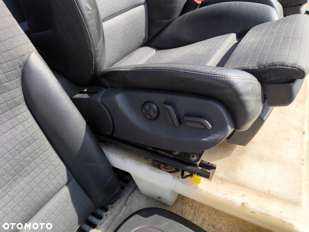 FOTEL FOTELE AUDI S4 B6 B7 PÓŁ SKÓRA RECARO ELEKTRYKA KOMPLET EUROPA ! - 11