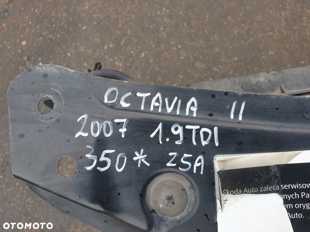 PAS PRZEDNI WZMOCNIENIE CZOŁOWE KOMPLET CHŁODNIC SKODA OCTAVIA II 2007 ROK - 10