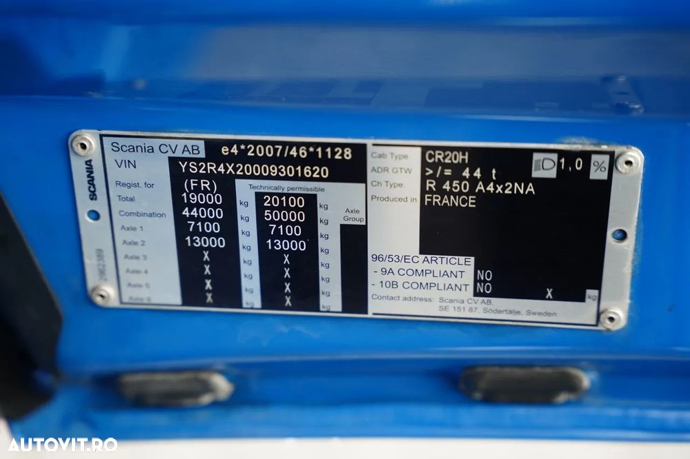 Scania R 450 /  RETARDER / AER CONDIȚIONAT PARCARE / ADR AT / JANTE DIN ALIAJ / EURO 6 - 37