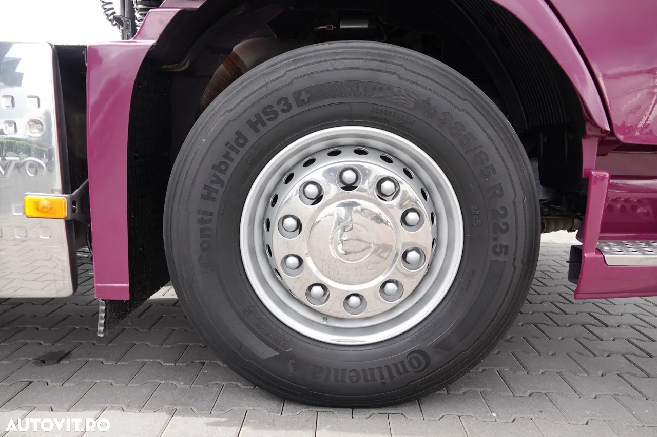 Volvo FH 540 / PUSHER / Tractor cu 3 axe / RETARDER / I-PARK COOL / AXIE LIFTING DIRECȚIE / PIELE / IMPORTAT - 18