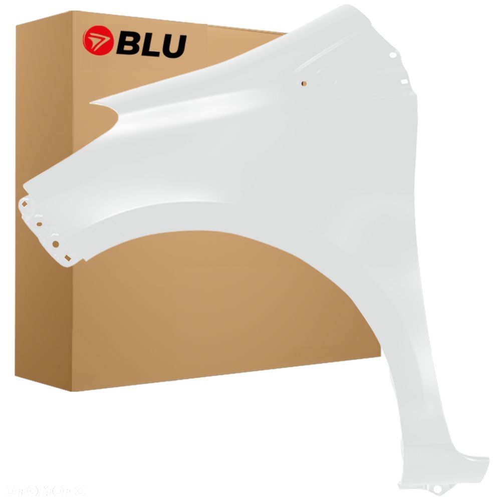 BLU Błotnik TOYOTA YARIS III 3 XP130 040 lewy biały 2011-2020 przód SuperWeiß SchneeWeiß - 1