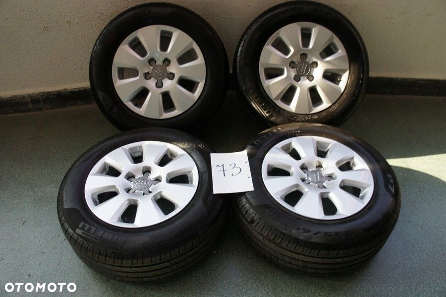 NR 73 Koła Lato Alufelgi AUDI A6 225/60/16 Pirellii P7 ok. 7MM - 1