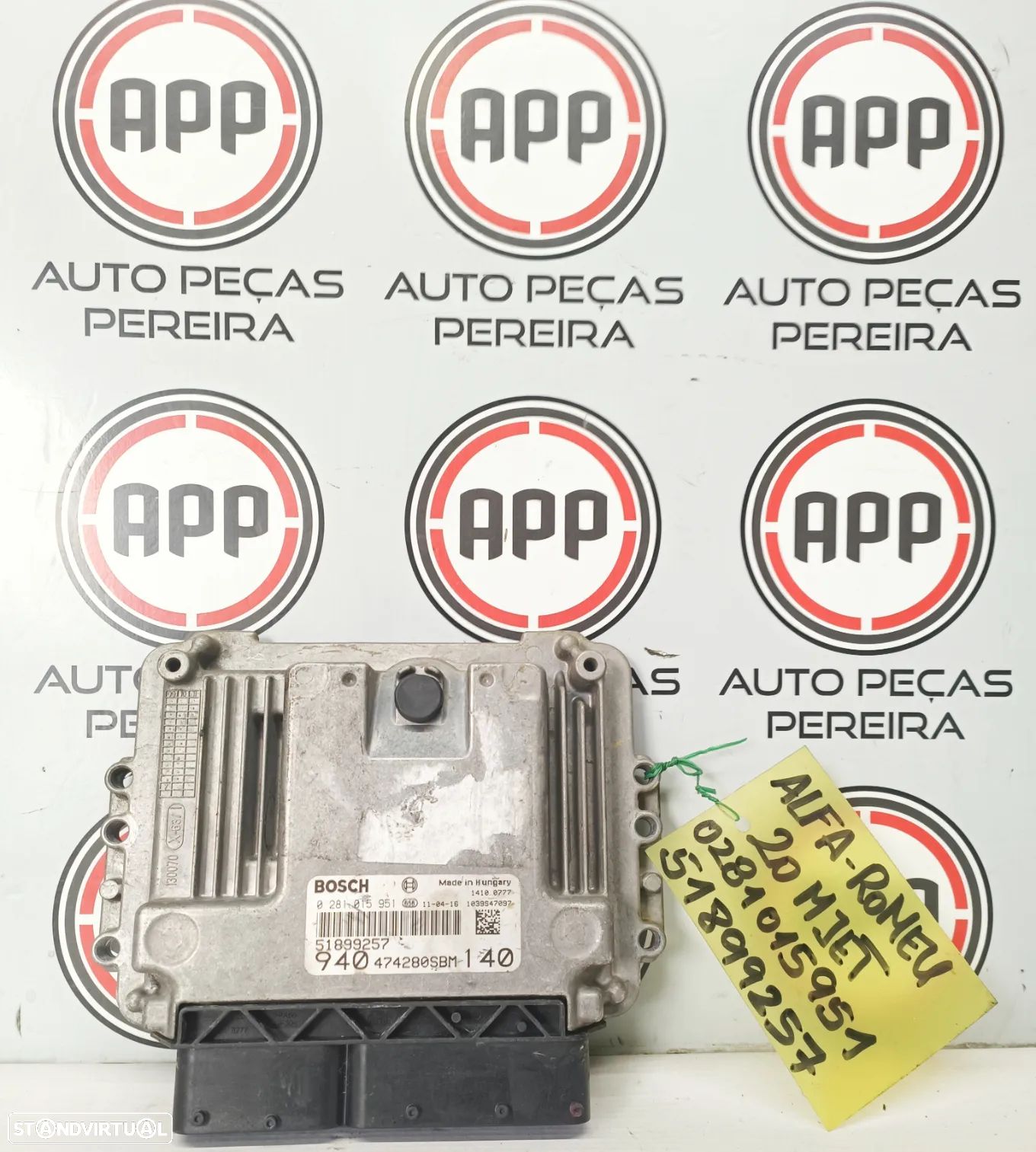 Centralina Motor Alfa Romeu , Fiat, Lancia 2.0 Mjet referência 0281015951, 51899257. - 1