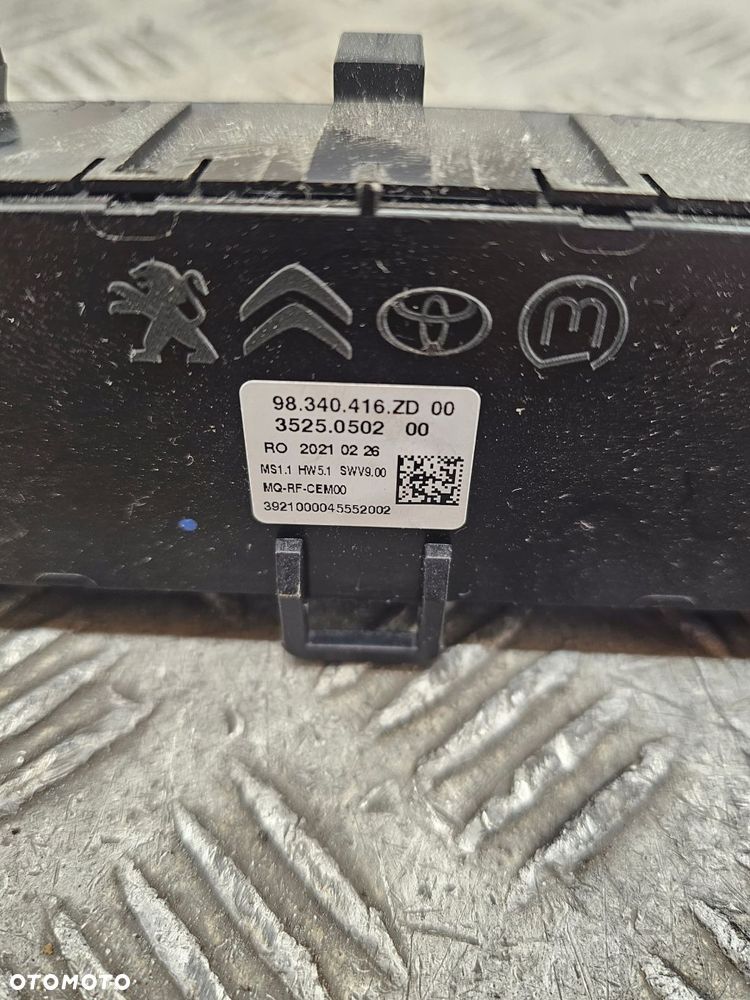 panel klimatyzacji proace city berlingo iv combo iv 98340416zd 2019-2023 - 3