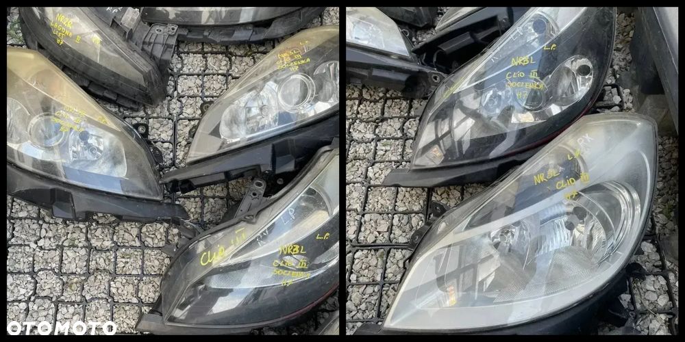 REFLEKTORY LEWE PRAWE RENAULT / HALOGENY, MIGACZE, W ZDERZAK ID: 6136804545 - 3