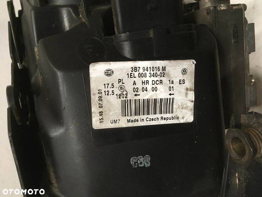 VW PASSAT B5 LIFT XENON HELLA REFLEKTOR LAMPA PRZÓD LEWA - 5