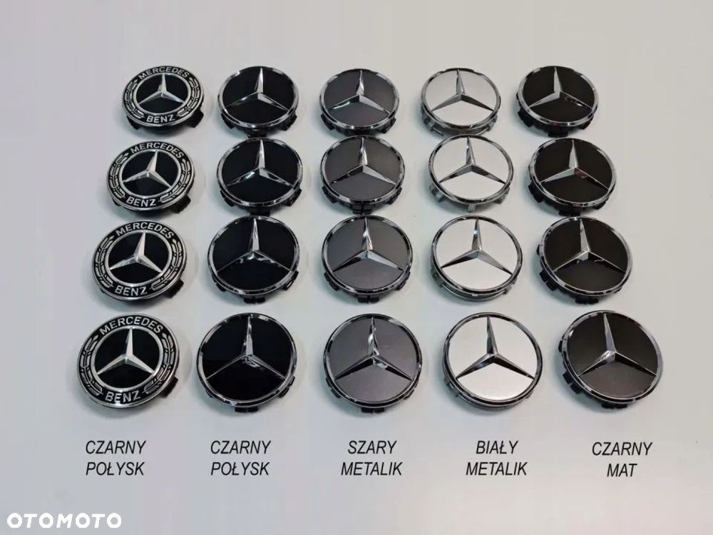 NOWY ORYGINALNY DEKIELEK KAPSEL MERCEDES AMG srebrny 75mm - 7