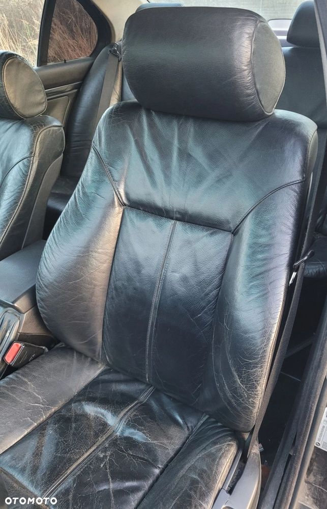 FOTEL LEWY PRZÓD PRZEDNI BMW E39 GRZANY EUROPA CZARNA SKÓRA - 4