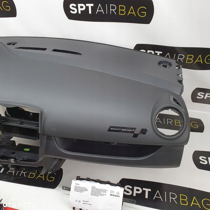 RENAULT CLIO IV 4 RS SPORT DESKA ROZDZIELCZA KONSOLA KOKPIT PULPIT PODUSZKI AIRBAG AIR BAG PASY KIT SET - 4