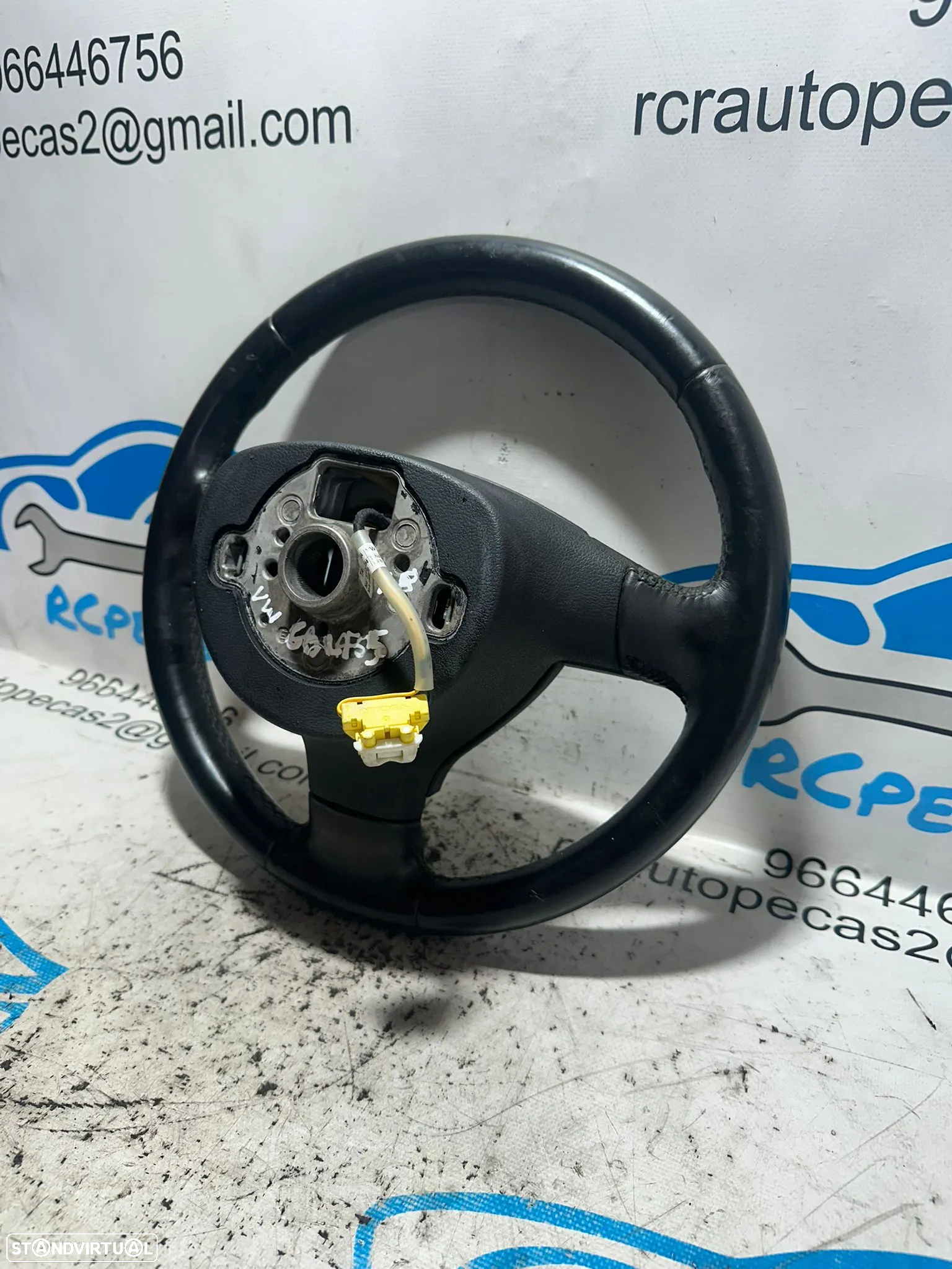 .Volante Pele Original VW Volkswagen Golf V 5 MK5 1K0419091EQ - 7