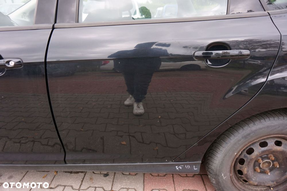 DRZWI TYLNE LEWE FOCUS III MK3 5D HB FB  CZARNY PANTHER FORD 2010-2014 - 2