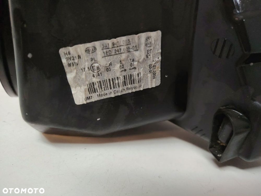 SKODA FABIA 2 II  LAMPA PRZÓD PRZEDNIA LEWA EUROPA 5J1941015 - 6