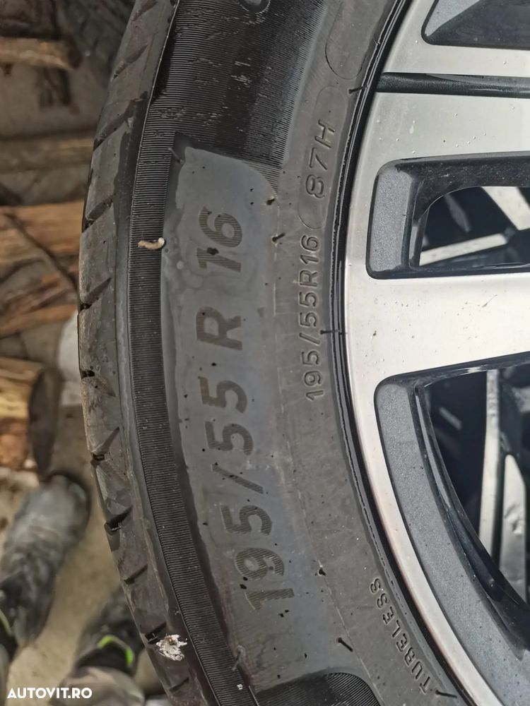 Set 4 jante+Anvelope MICHELIN DOT 2022 Peugeot 208 R16 6,5J16 ET38 2019-2024 - 6