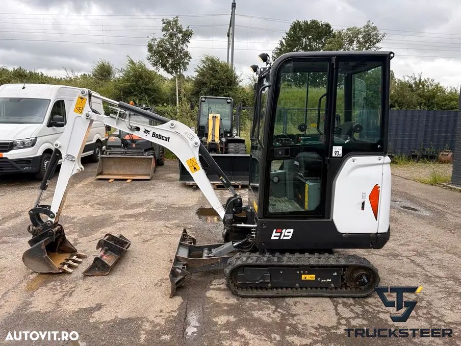 Bobcat E19 | JoyStick | Lama Nivelatoare | Cuplare Rapida - 5