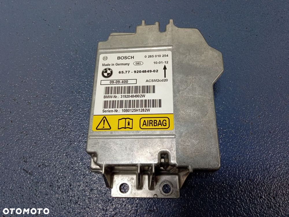 BMW X6 E71 E70 DESKA KONSOLA PODUSZKI PASY EU HUD - 6
