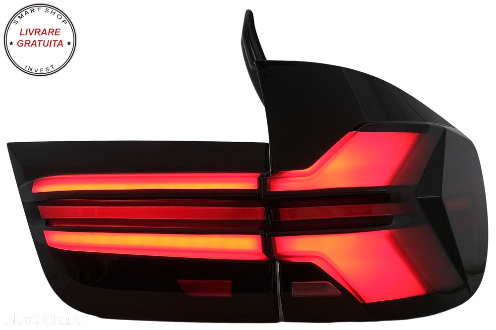 Stopuri LED BMW X5 E70 (2007-2013) Light Bar Upgrade la G05 LCI Design- livrare gratuita - 16