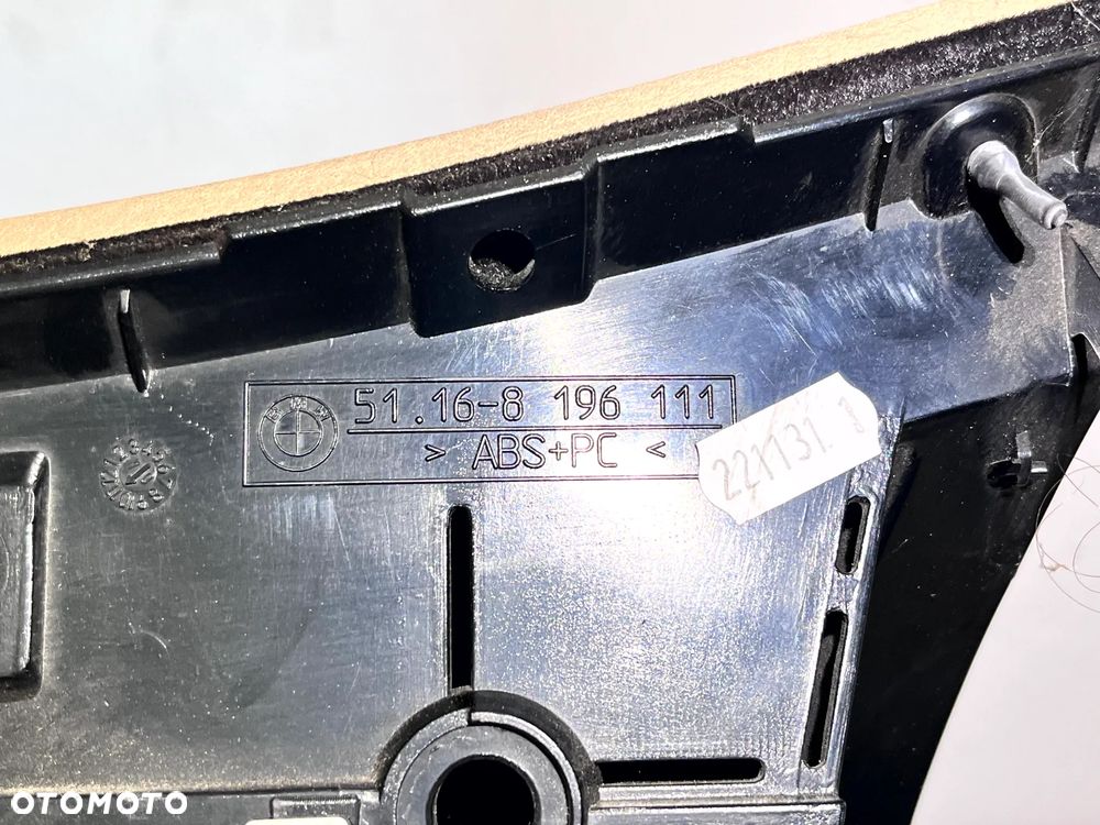 BMW E46 LIFT COUPE CABRIO SCHOWEK DESKI ROZDZIELCZEJ EUROPA JASNY 8196111 - 2