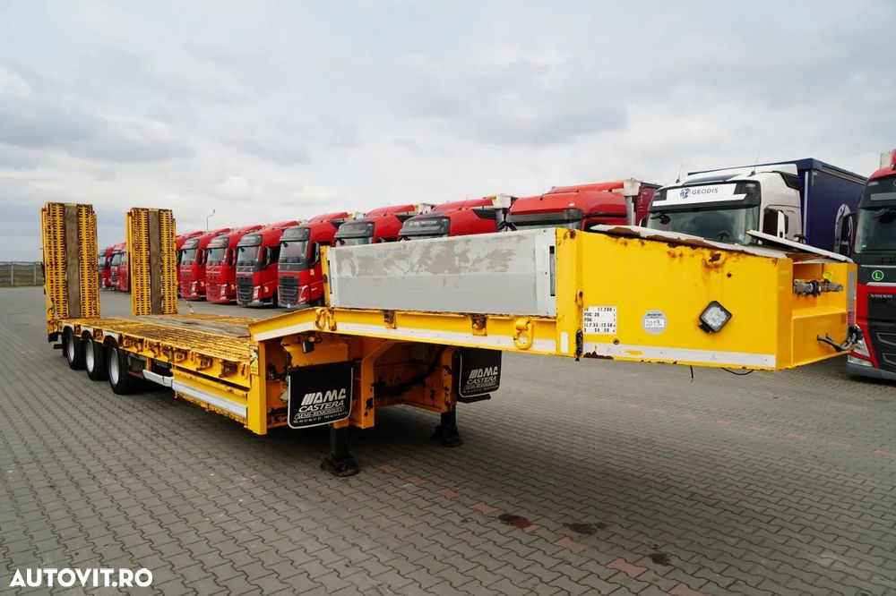 Castera REMORCA AUTO AMC CASTERA / ÎNCĂRCĂTOR JOS / 13,1 M / GAMĂ HIDRAULICĂ / AXĂ DE DIRECȚIE / TROLIU - 9