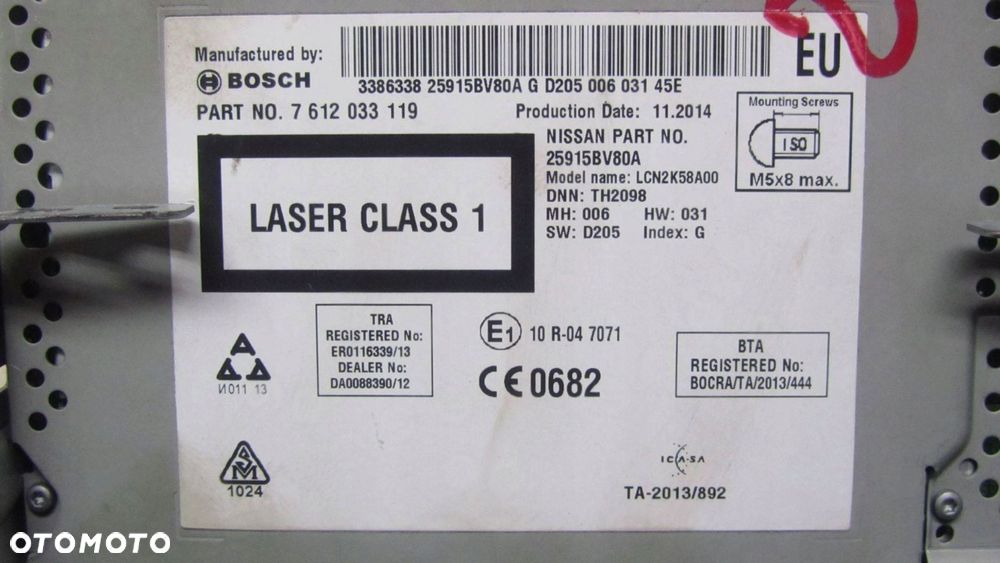 NISSAN JUKE F15 RADIO NAWIGACJA 25915BV80A - 3