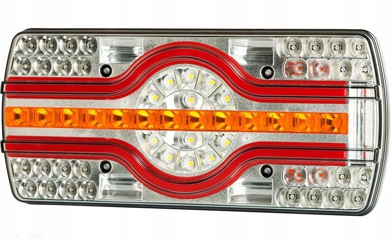 lampa zespolona ze światłem oświetlenia tablicy (led) 12/24v uniwersalna - 1
