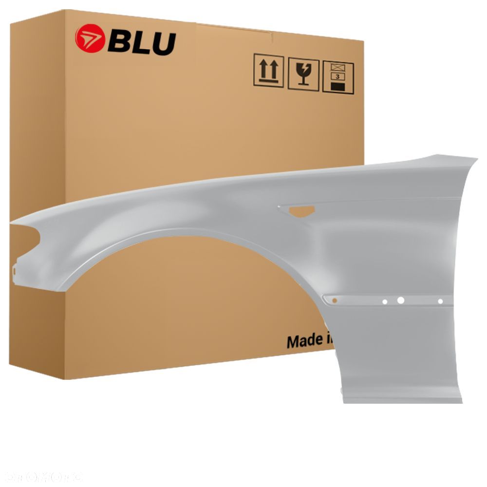 BLU Błotnik BMW 3 E46 Coupe Cabrio Lci Lift 354 Lewy Srebrny 2003-2006 przód TitaniumSilver - 1