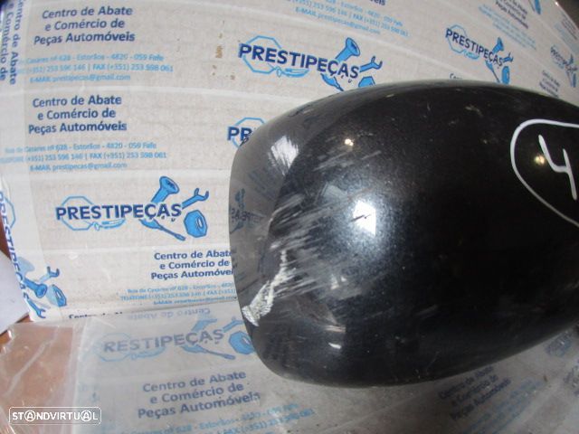 Espelho Esp4161 PEUGEOT 807 2003 2.2HDI 128CV 5P CINZA ESCURO DRT REBATIVEL COM PISCA 6 + 2 + 2 PINOS Riscado Com Ficha Cortada - 6
