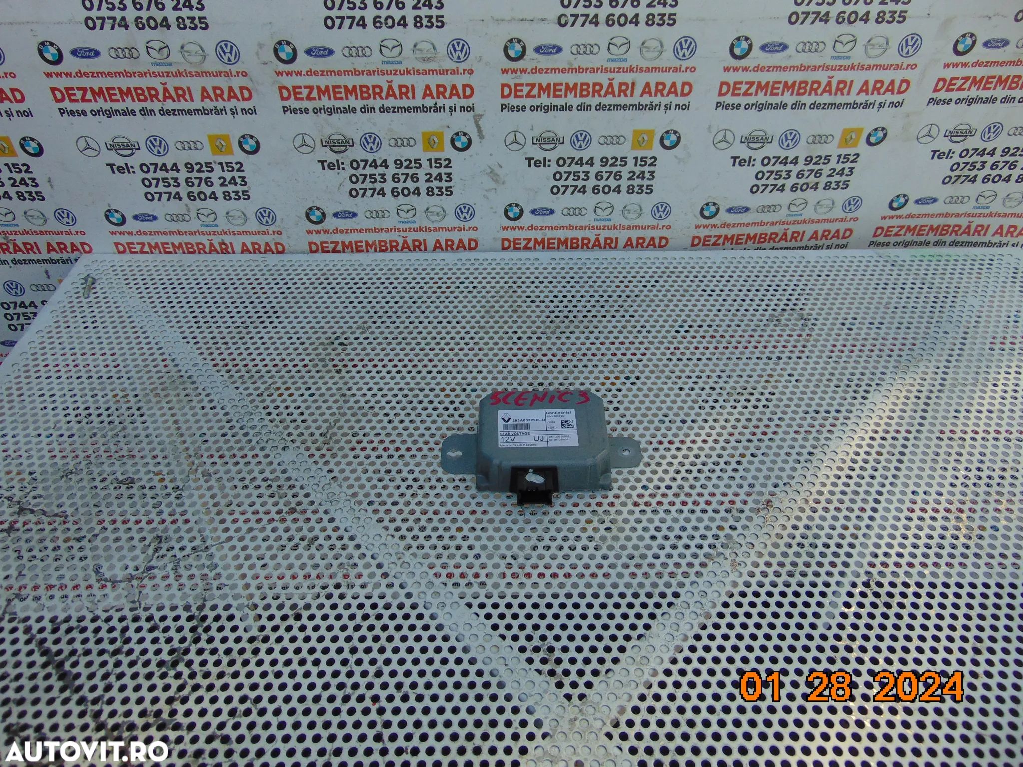 Modul control Renault scenic 3 megane 3 Laguna 3 modul cod 293ar - 1