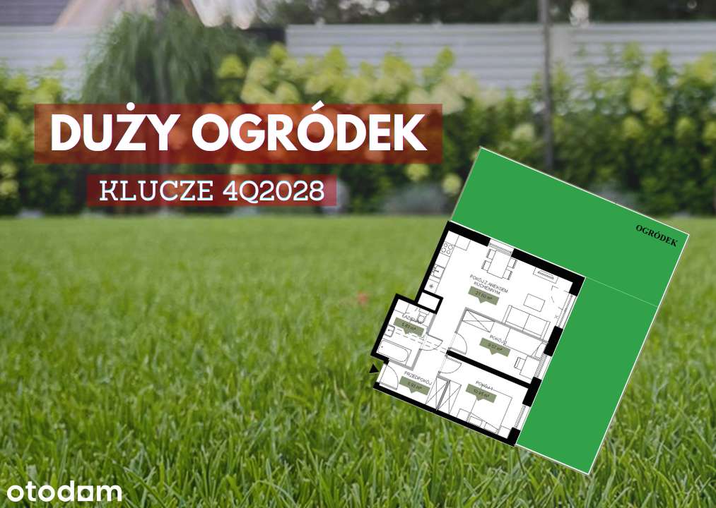 DUŻY OGRÓDEK / Sarnia Point 2 min / Zostaw wiadomość!