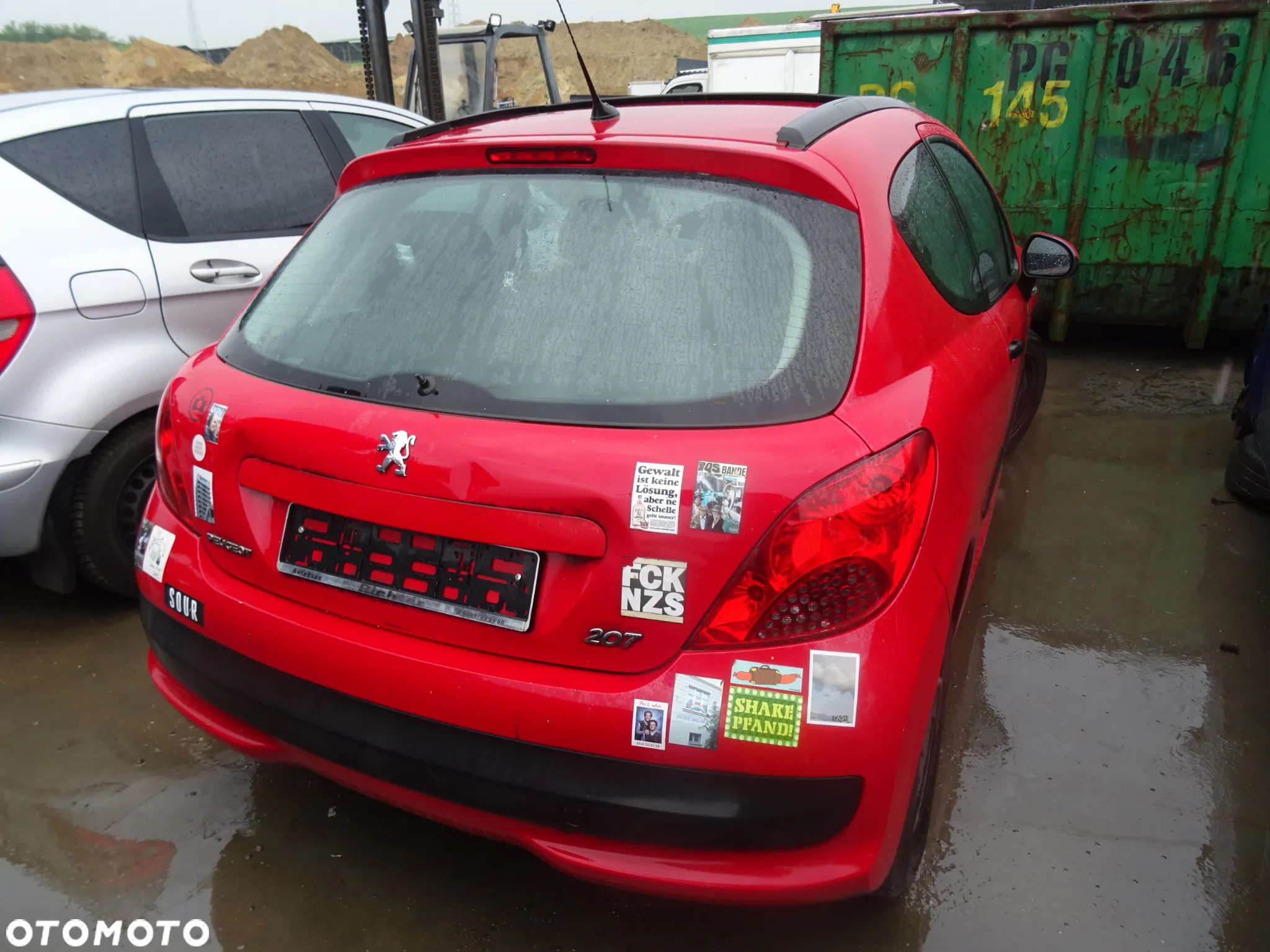 Peugeot 207 1.4 8v benzyna 2007 lakier(KKNB) na części drzwi klapa maska zderzak - 3