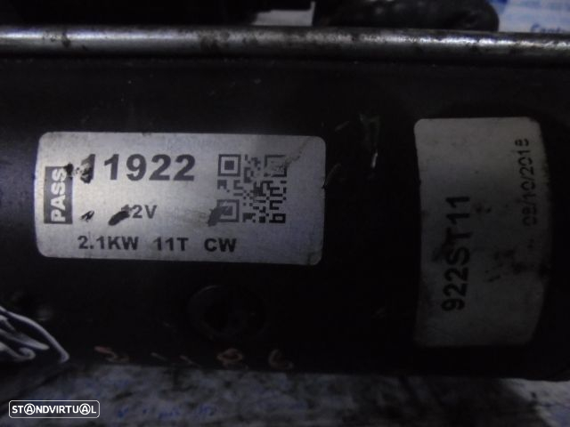 Motor De Arranque 922ST11 11922 RENAULT GRAND SCENIC 2 FASE 2 2007 1.9DCI 130CV 5P CINZA - 5