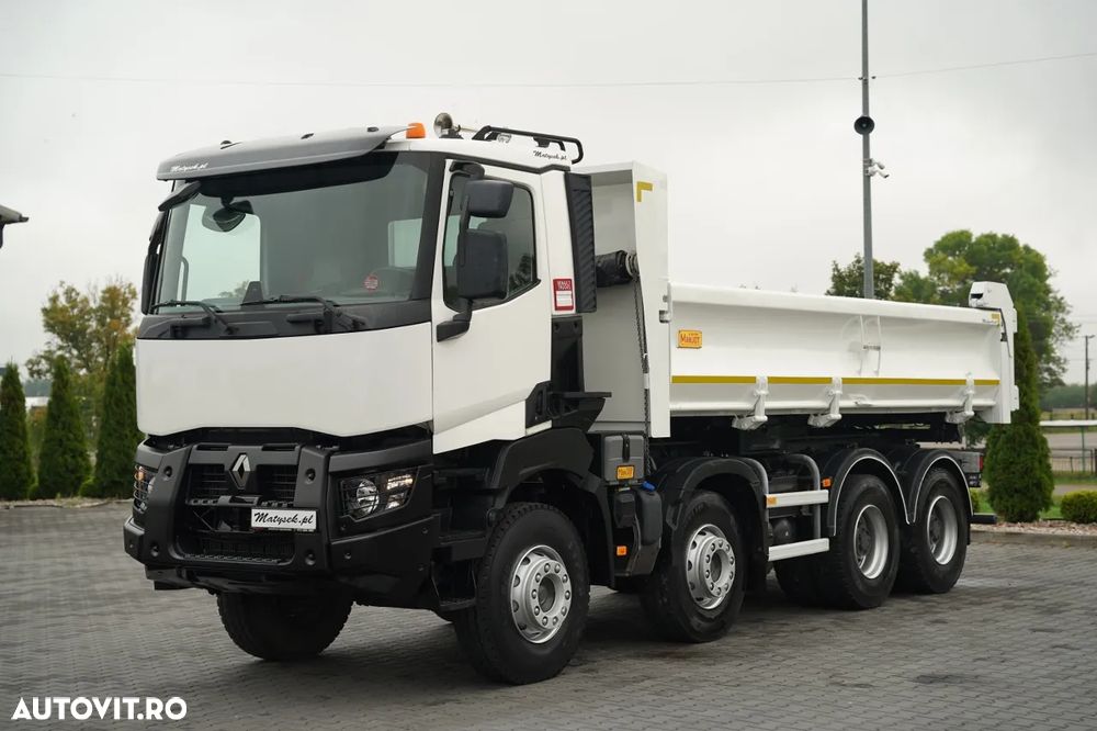 Renault K 480 / 8x4 / WYWROTKA DWUSTRONNA - 6 M / HYDROBURTA / HYDROKLAPA / AUTOMAT / EURO 6 / - 13