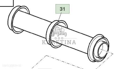 John Deere 9780CTS 9780 CTS Bęben Podajnika Przenośnika AZ100477 AZ55133 - 1