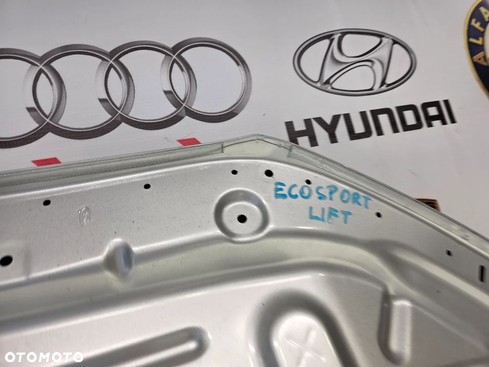 FORD ECOSPORT MK2 II LIFT 17- ŁADNA MASKA / POKRYWA SILNIKA SREBRNA , NR AUKCJI MAS32 - 34
