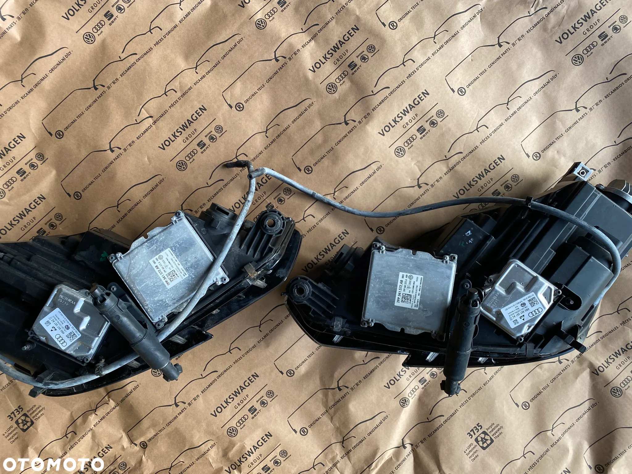 Audi A4 B9 8W kompletny przód maska lampy led zderzak błotnik w kolor LY9T OEOE - 30