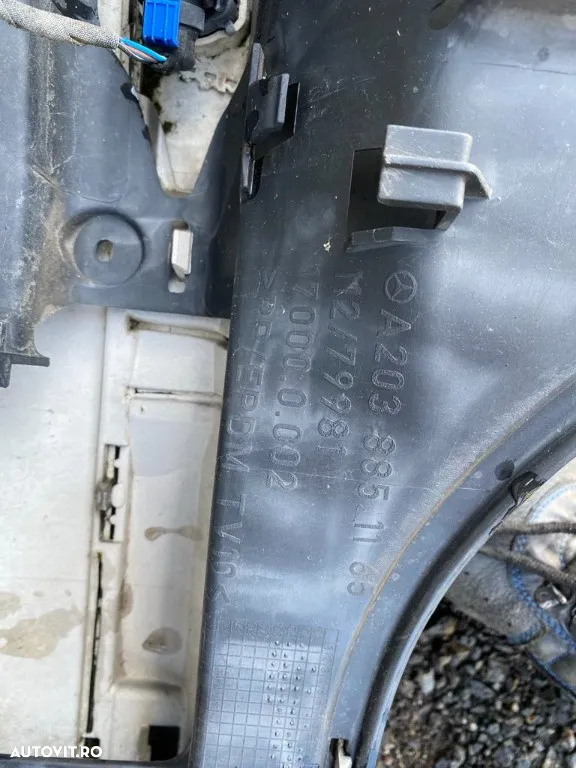 Bara spate mercedes c class w203 gri model cu senzori - 3