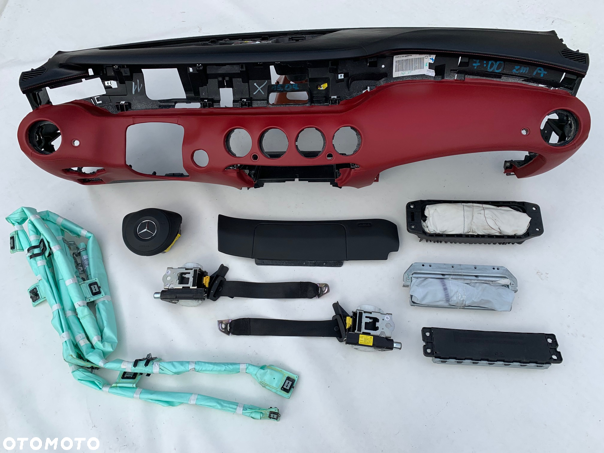 MERCEDES S W217 W222 DASHBOARD DESKA KONSOLA KOKPIT PULPIT PÓŁKA PARAPET PODUSZKI AIRBAG PASY PAS KURTYNA FOTELA FOTEL CURTAIN  SEAT BELT KAPOTAŻ TURNOVER Raz2 - 10