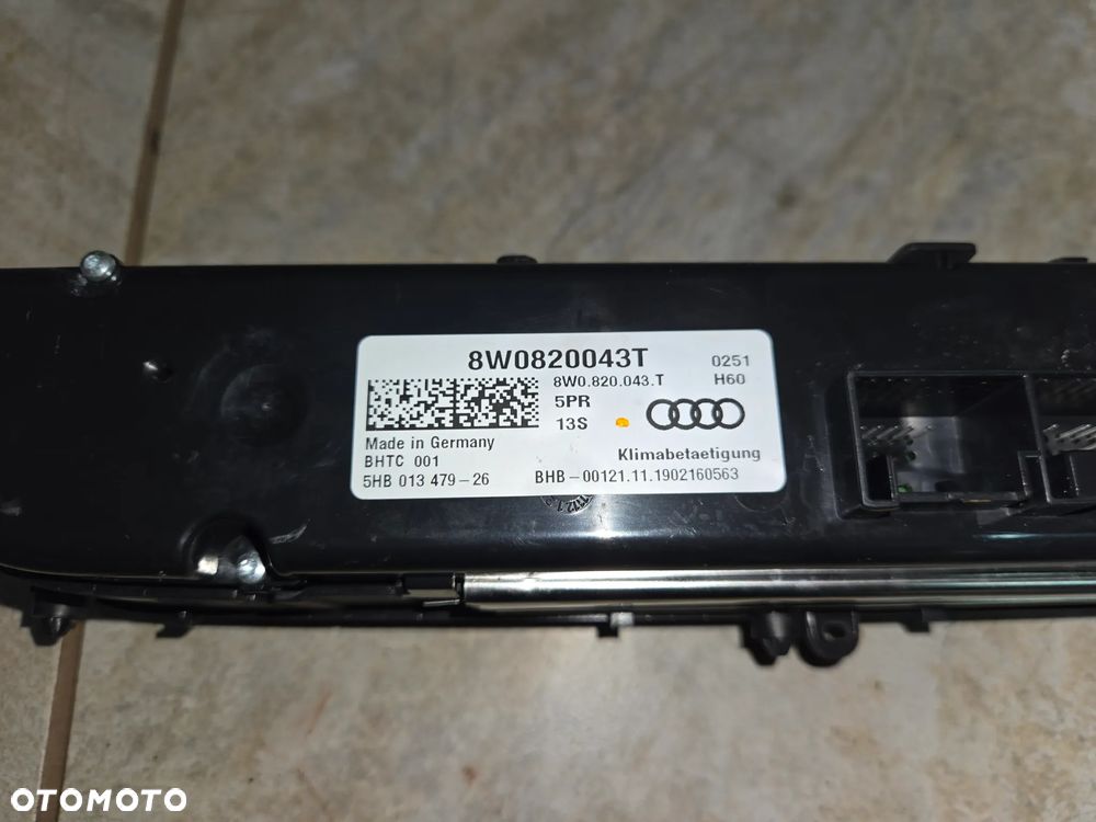 AUDI PANEL STEROWANIA KLIMATYZACJI 8W0820043T - 3