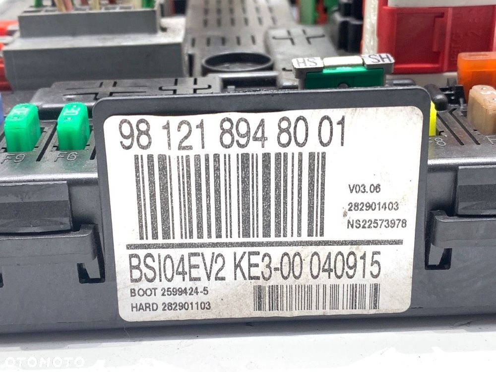 MODUŁ BSI  CITROEN BERLINGO Nadwozie pełne/minivan (B9) 2008 - 2022 1.6 HDi 75 55 kW [75 KM] olej - 3