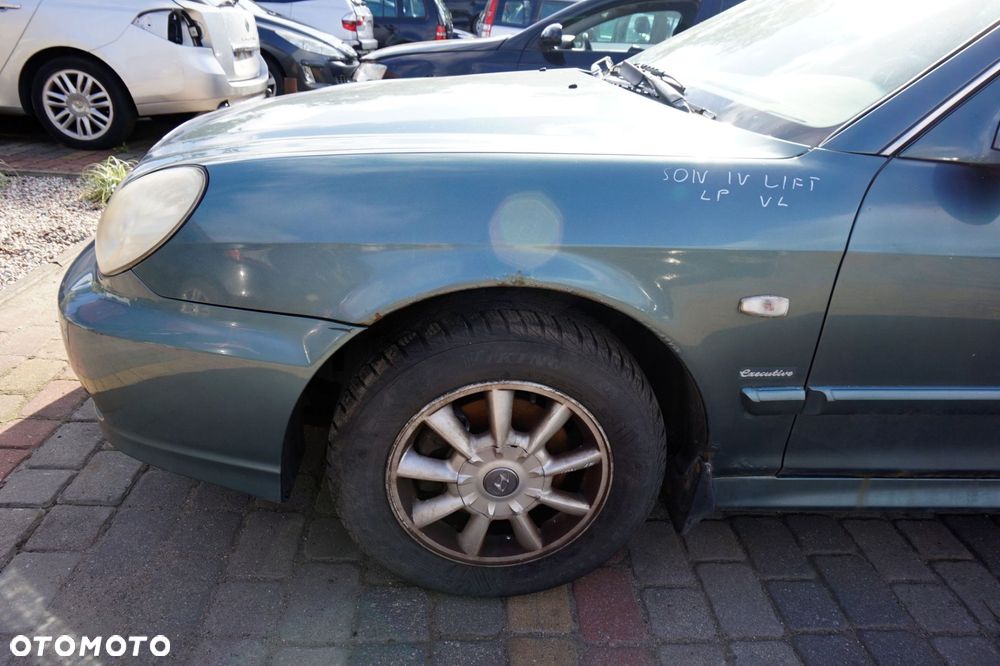 MASKA ZDERZAK BŁOTNIKI LAMPY SONATA IV LIFT VL  HYUNDAI 2001-2004 ZIELONY PRZÓD KOMPLETNY - 22