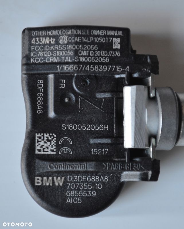 CZUJNIK CIŚNIENIA TPMS BMW F20 F21 F30 F31 F46 F48 F39 MINI S180052056 C-28 - 5