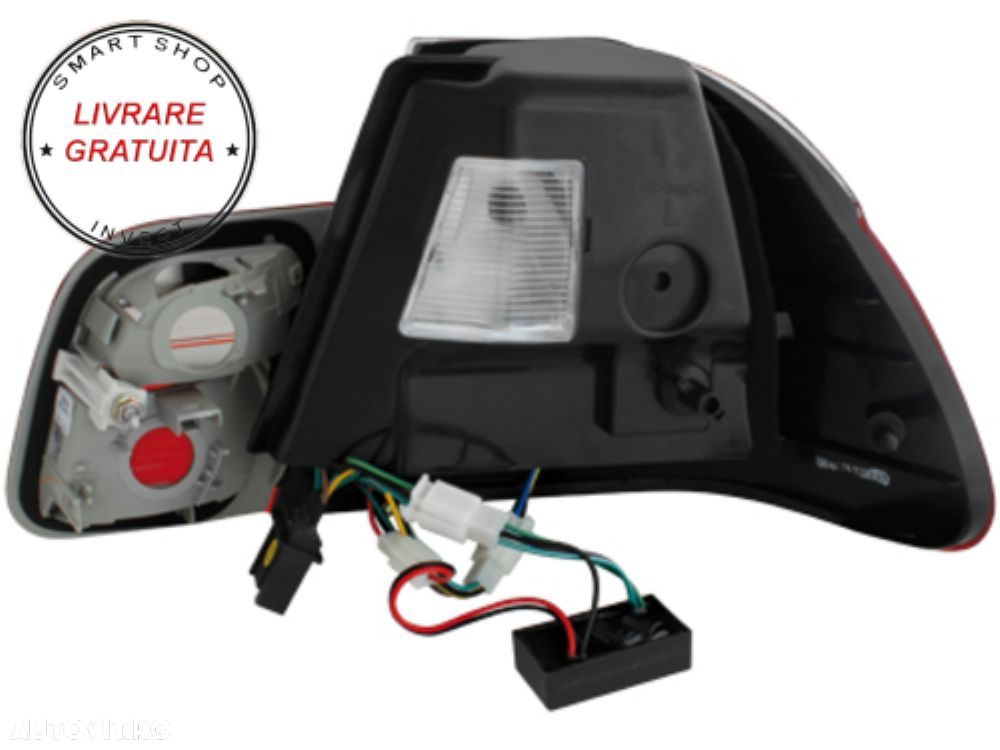 Stopuri LED BMW Seria 3 E46 Limousine (1998-2001) Rosu Fumuriu 4 Usi- livrare gratuita - 4