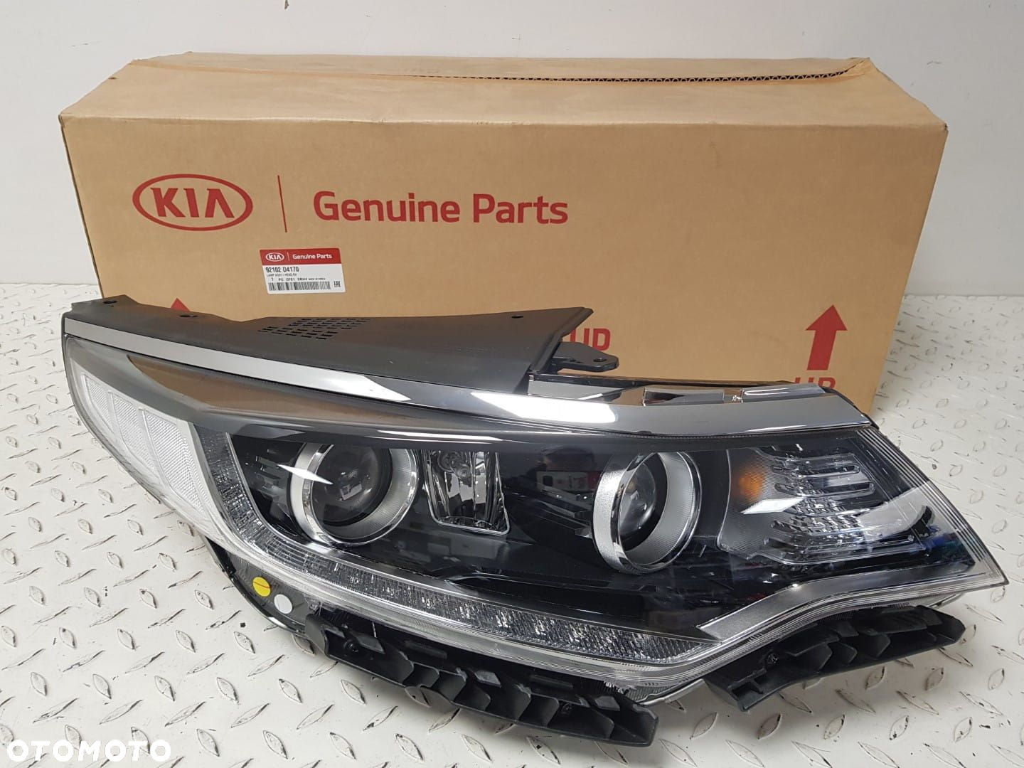 NOWA ORYGINALNA LAMPA PRAWA PRZEDNIA KIA OPTIMA 4 IV 15-19 SOCZEWKA + LED + DOŚW. EUROPA 92102-D4170 - 2