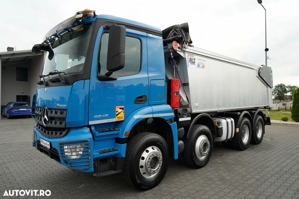 Mercedes-Benz AROCS 3243 / 8x4 / BASCULANĂ 20mc / BASCULANĂ SPATE / EURO 6 / PNEURI 100% / ÎNCĂRCARE: 19.500 KG / HIDROCLAP - 13
