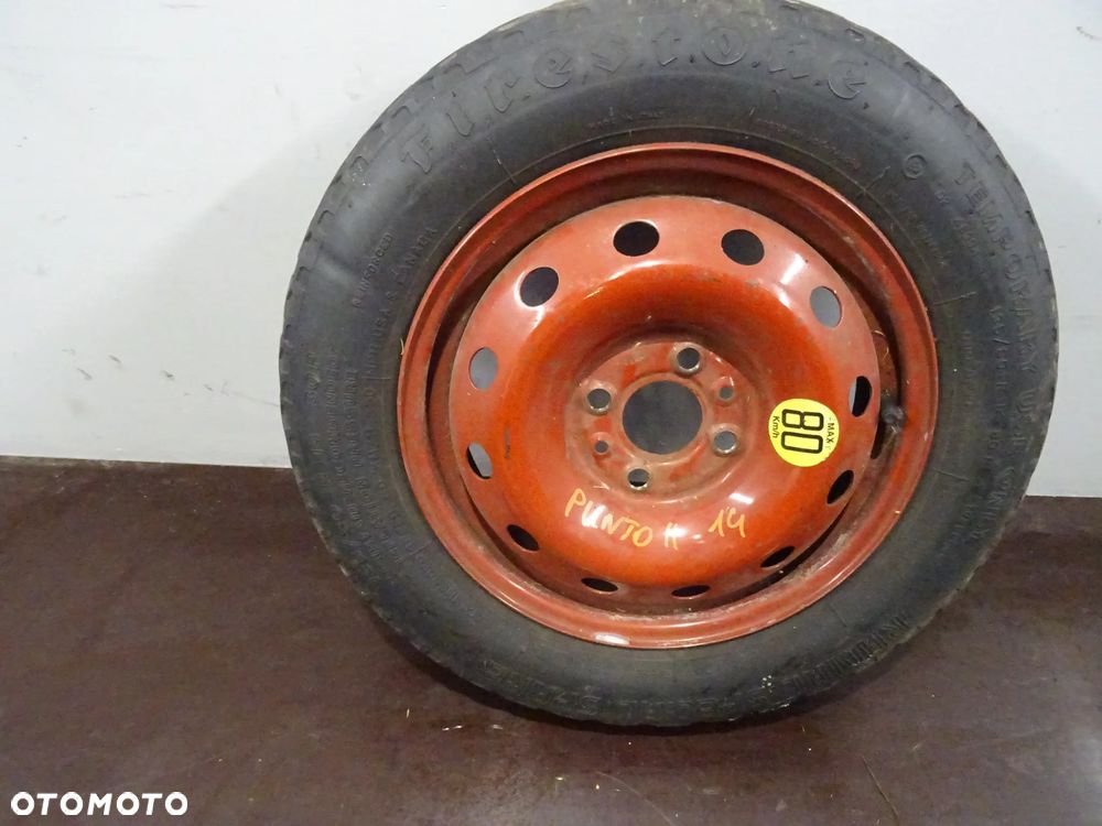 FIAT PUNTO II 99-03 375/A KOŁO ZAPASOWE ZAPAS R14 ET43 - 1