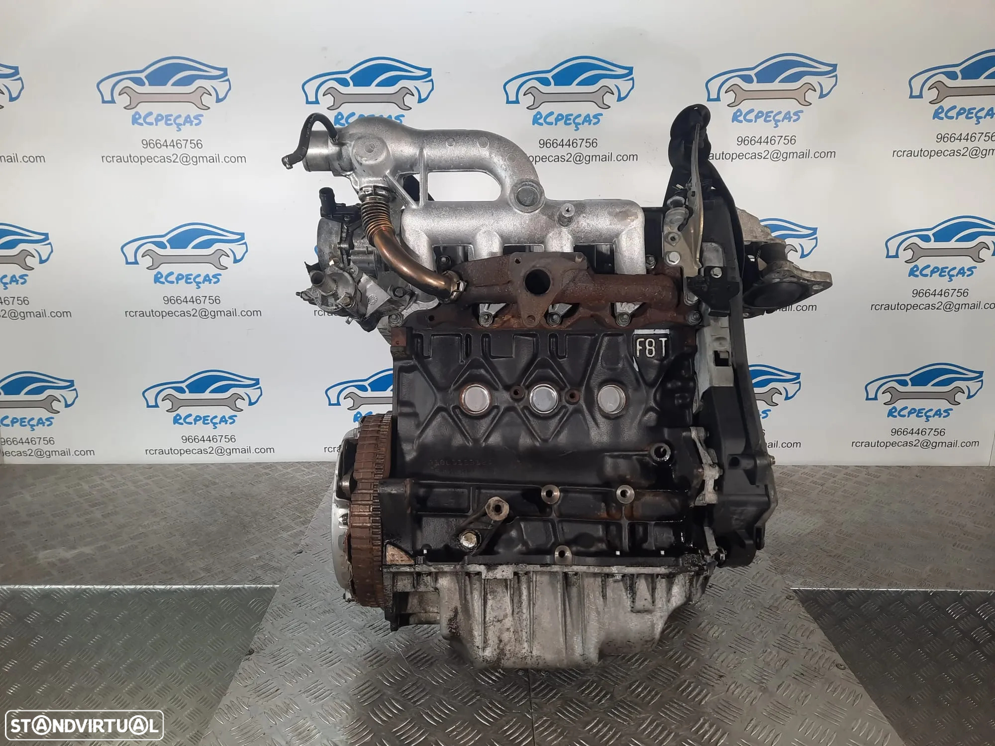 MOTOR COMPLETO 1.9 DCI 8V 102CV F9QK732 F9Q732 RENAULT SCÉNIC I 1 MK1 MOTOR ARRANQUE ALTERNADOR BIMASSA COMPRESSOR EMBRAIAGEM BOMBA DIRECAO INJETORES - 5