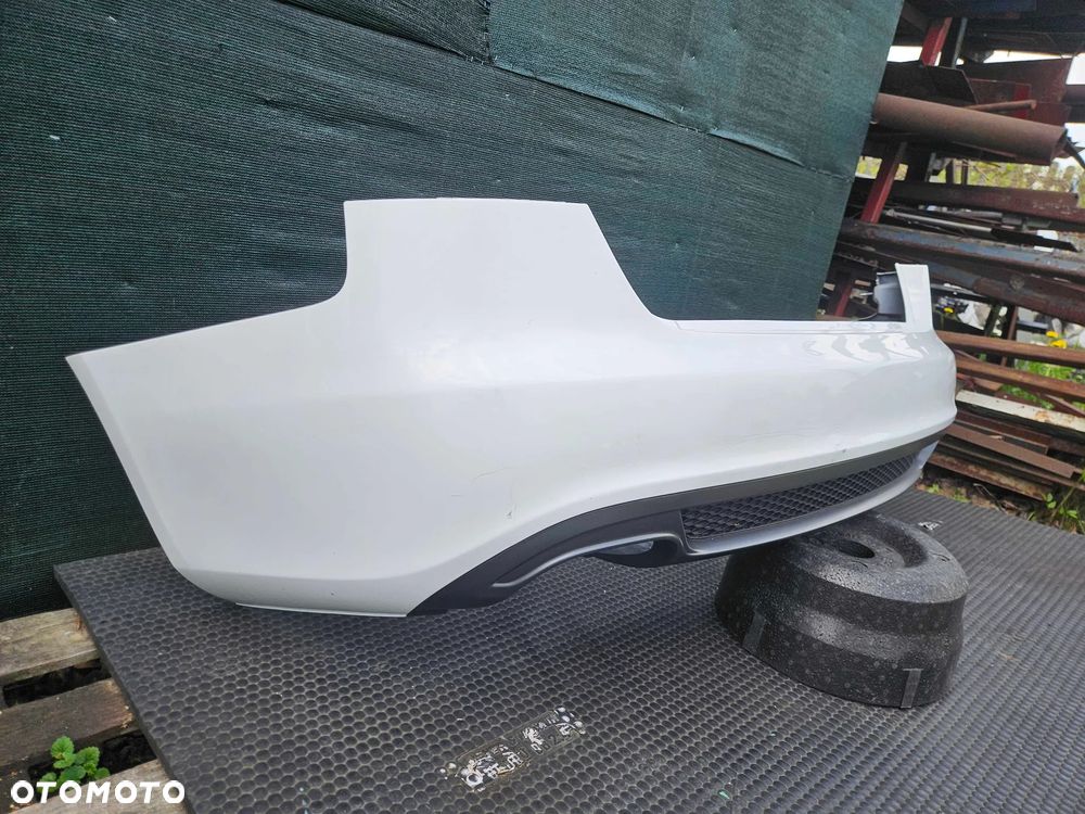 Zderzak Tyl Tylny S-Line Bialy Dyfuzor Audi A4 B8 Sedan - 5