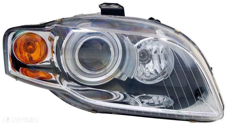 Far Audi A4 (B7) 11.2004-09.2006 fata stanga/dreapta tip bec D1S+P21W TYC fara balast semnalizare galbena - 1