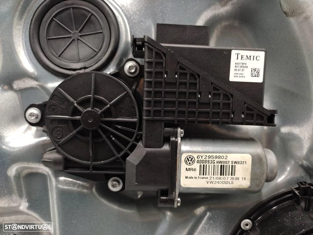 ELEVADOR DE VIDRO FRONTAL ESQUERDO VOLKSWAGEN POLO 2008 -6Q4837461J - 1