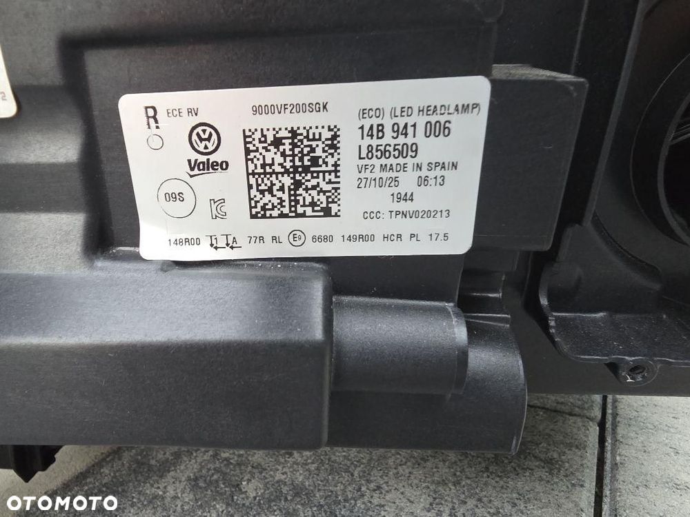 VW ID.7 14B Lampy przód Full Led Base Eco Led Basic 14B941005 14B941006 - 16
