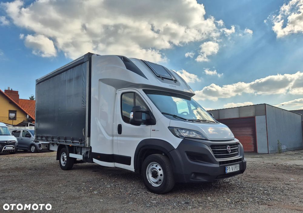 Fiat DUCATO 2.3 180KM SPOJTRAK TWINCAB PLANDEKA FIRANA 8EP KLIMATRONIK WEBASTO NAWIGACJA PODUSZKI SERWIS ASO FV23% ZADBANY BEZ WKŁADU FINANSOWEGO - 1